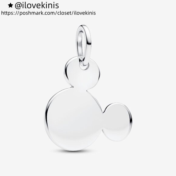 Pandora Disney Mickey Mouse Engravable Dangle Charm - Picture 1 of 7